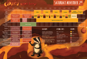 Timetable Saturday